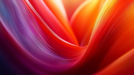 Poster - abstract swirling red and orange shapes, vibrant background, design element
