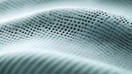 Textured Fabric Shows Perforated Pattern And Waves