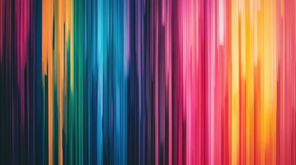 Wall Mural - Vibrant, multi-colored digital abstract painting with a flowing design that suggests movement and dynamism.