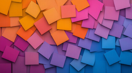 Poster - A lively flow of interlocking polygons, seamlessly shuffling their positions in a continuous,