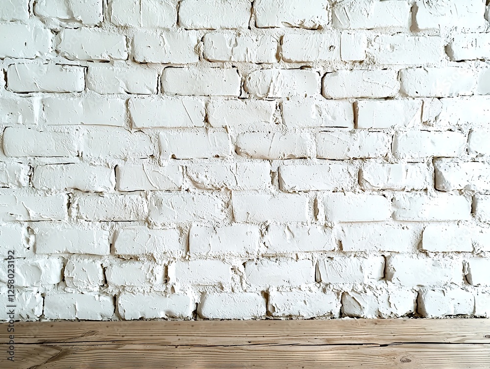 Minimalist white brick wall backdrop for photography interior design ...