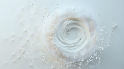 Poster - Abstract Circular Design with Soft Textures and Delicate Elements