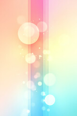 Aufkleber - A silky band of rainbow color elegantly receding into the void, sparkling bokeh orbs trailing along
