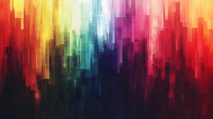 Poster - Abstract Colorful Vertical Stripes in Gradient Pattern for Background