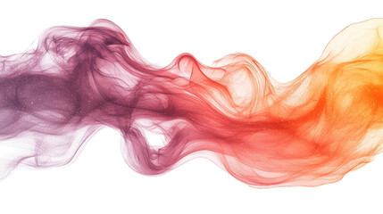 Wall Mural - red abstract smoke isolated on white background