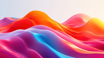 Poster - Background gradient with 3D layered depth, immersive and realistic