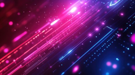 Poster - Background gradient with futuristic neon glow, high-tech cyber feel