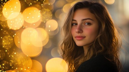 Poster - Blurred bokeh circles creating a magical atmosphere