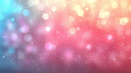 Poster - Colorful bokeh lights, abstract background, festive design, holiday website