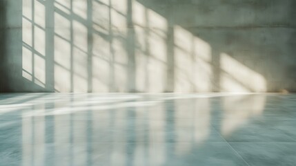 Poster - This artistic composition showcases abstract shadows cast on a grungy concrete wall, conveying a sense of depth and texture through interplay of light and shadow.