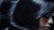 © Jane Kelly - Sleek raven-black hair with metallic sheen