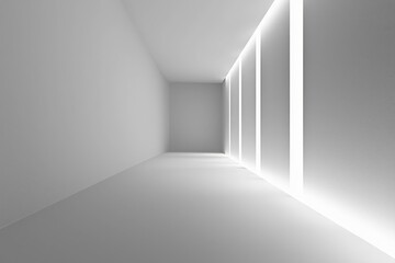 Poster - Minimalist gray surface with elegant empty area for overlay text.