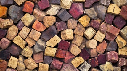 Poster - A pile of authentic wine corks arranged in a natural display, their textures and colors reflecting the heritage of winemaking and the celebratory spirit of each vintage.