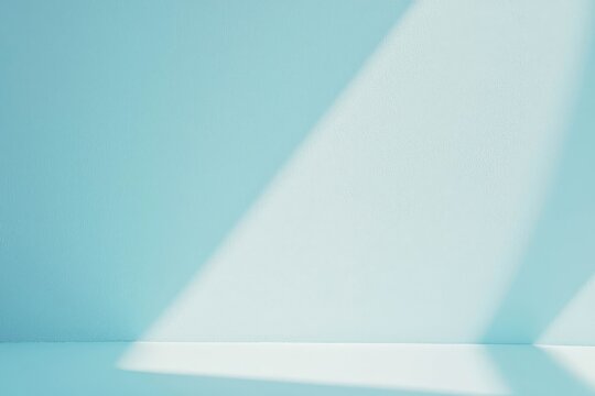 Soft sky blue background with minimal design, ideal for promotional text.