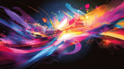 Aufkleber - Abstract and colorful design display, featuring diverse tracing methods and engaging concept illustrations with dynamic, eye-catching layouts.