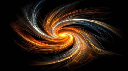 Poster - Energy Swirl Abstract Design Background with Smooth Lines and Vibrant Colors for Modern Art Style