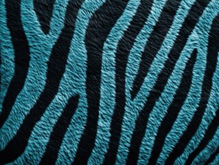 Wall Mural - The image features a zebra stripe pattern in blue and black with a smooth, flowing texture. This design can be used for various purposes such as fashion, fabrics, or artistic elements.