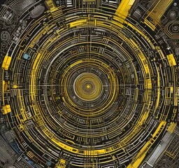 Poster - Illustration of abstract technology background.