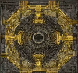 Poster - Illustration of abstract technology background.