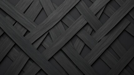 Poster - A textured abstract pattern featuring interwoven dark strips, creating a visually striking background perfect for modern design projects.