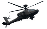 military helicopter isolated	
