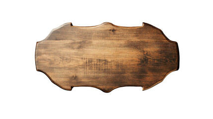 Fototapete - Old wooden sign showing a transparent background