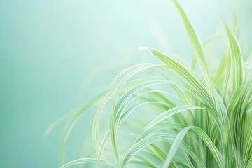 Fototapete - Smooth light green background with soft gradient, ideal for promotional text.