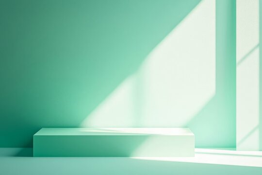 Smooth light green background with soft gradient, ideal for promotional text.
