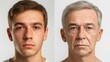 © SUPHAKPHEN - Young man and elderly man showcasing age progression