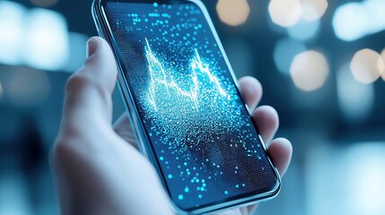 Poster - Dynamic Space-Themed Augmented Reality Business Analytics, featuring minimalist design, clean aesthetics, and an expansive backdrop for enhanced data visualization and user engagement
