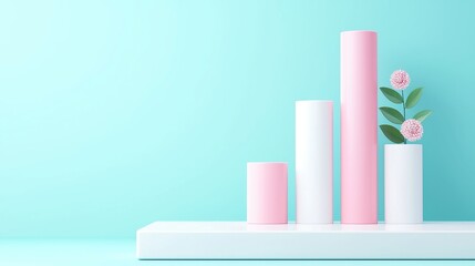 Poster - Data-Driven Digital Economy, a sleek and modern environment showcasing the growth of technology, innovation, and efficiency in a minimalist and uncluttered space.