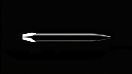 Poster - Corporate Growth Rocket, a sleek rocket soaring upward, embodies high-speed corporate growth against a minimalist backdrop, evoking ambition and innovation in a clean, open space.