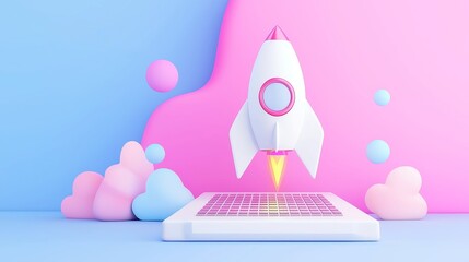 Poster - Innovative Technology Unveiling, showcasing a startup's growth analytics, featuring a minimalist design, clean lines, and an open atmosphere that emphasizes clarity and focus.