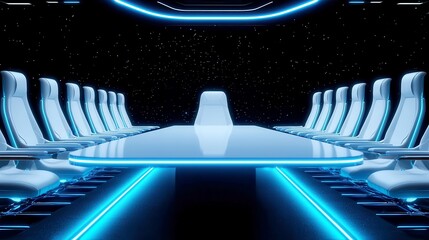 Poster - Futuristic Workspaces and AI Startups, envisioning advanced technology integration, sleek designs, innovative environments, open spaces fostering creativity and collaboration.