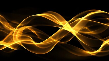 Canvas Print - Neon Patterns and Light Streaks Flowing in Dark Voids Creating Mesmerizing Abstract Background with Fluid Swirls