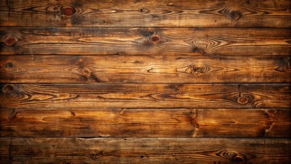 Poster - Rustic Wooden Planks with Knots and Grain Patterns for Background or Texture