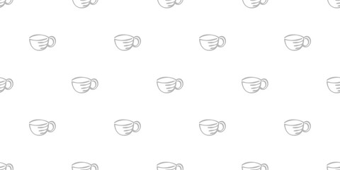 Coffee and Cafe pattern background. Vintage Coffee Doodle Pattern background. cafe pattern background. Cafe Themed Coffee Bean Pattern background.