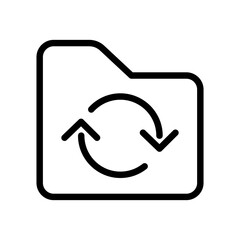 Poster - folder sync vector icon