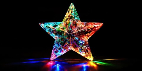 Poster - Star with lights on it