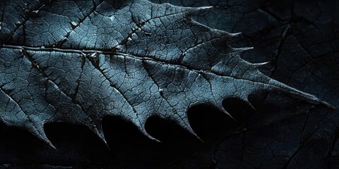 Poster - Leaf with a dark brown color