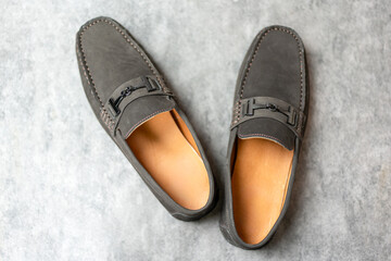 Wall Mural - A pair of brown penny loafers