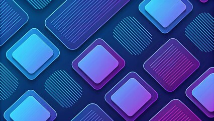 Aufkleber - A blue and purple background with squares and lines