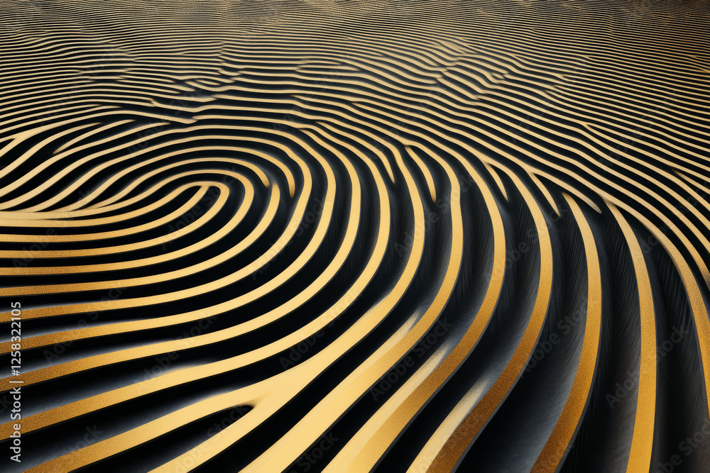 looping ripple effect in gold and black, where the ripples smoothly ...