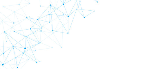 Fototapete - Abstract geometric background of minimalistic design of science and technology concept