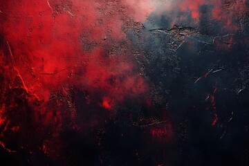 Poster - Abstract Texture of Dark Wall with Red Accents Creates a Dramatic and Bold Visual Appeal