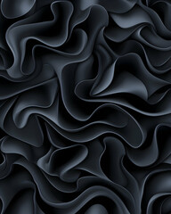 Canvas Print - Dark abstract flow background. Great for design elements and website banners