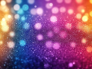 Poster - Vibrant bokeh lights in a colorful background digital artwork abstract environment artistic viewpoint