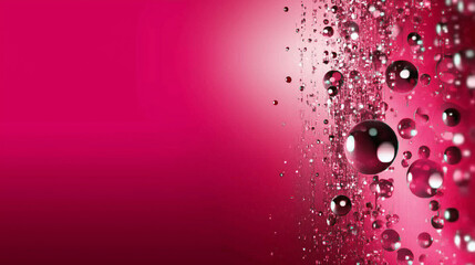 Wall Mural - Abstract pink bubbles background