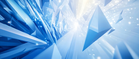 Poster - abstract blue background