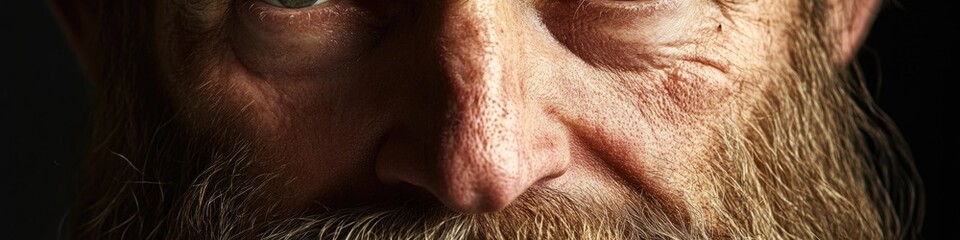 Aufkleber - Portrait of a bearded man, great for character illustrations or storytelling